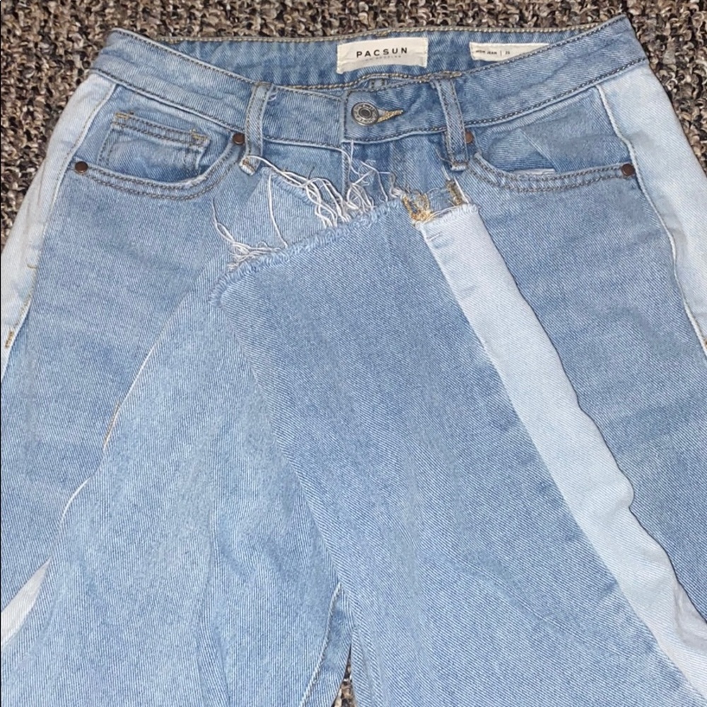 PacSun two toned mom jeans
